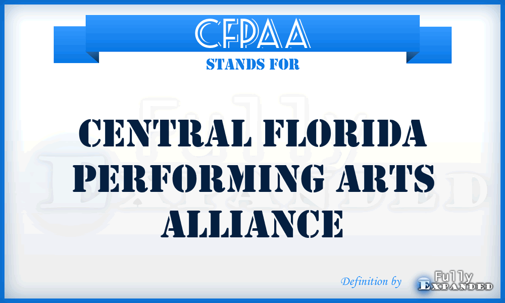 CFPAA - Central Florida Performing Arts Alliance