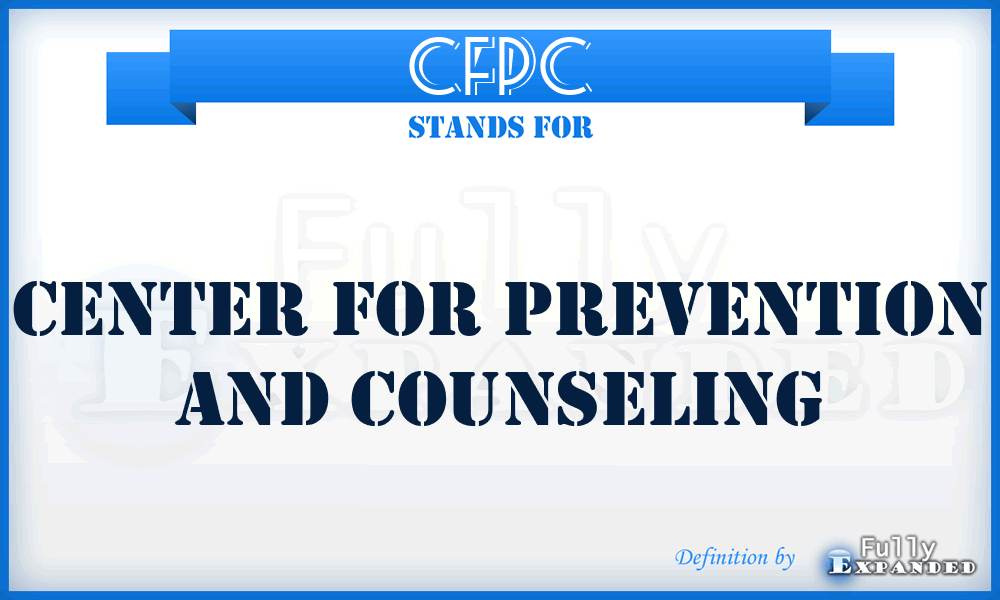 CFPC - Center for Prevention and Counseling