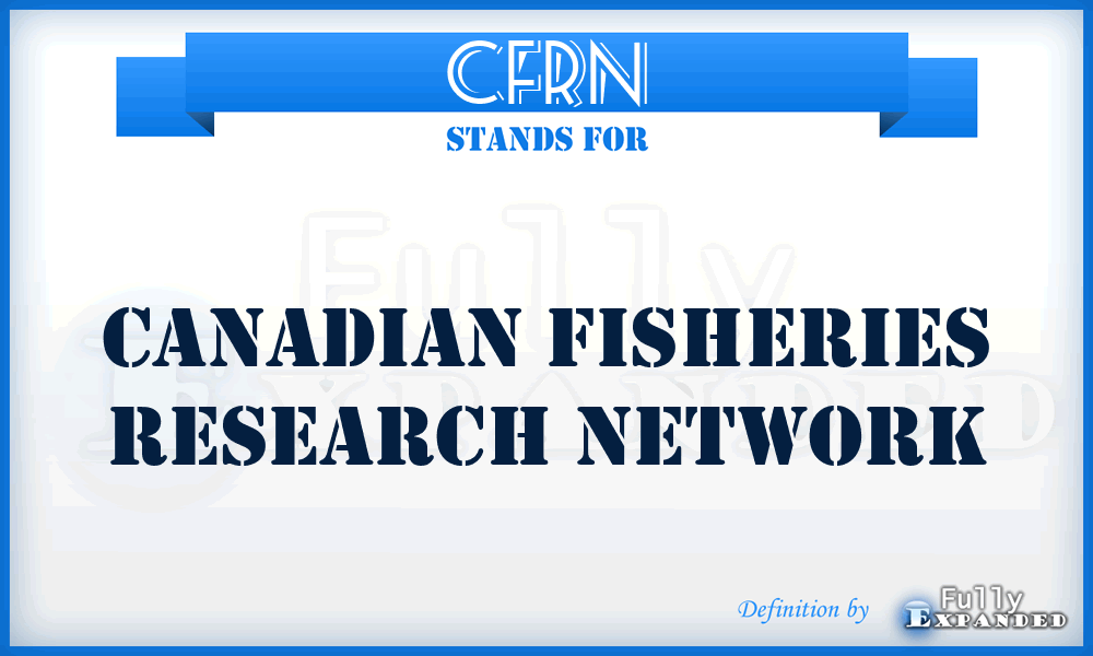 CFRN - Canadian Fisheries Research Network