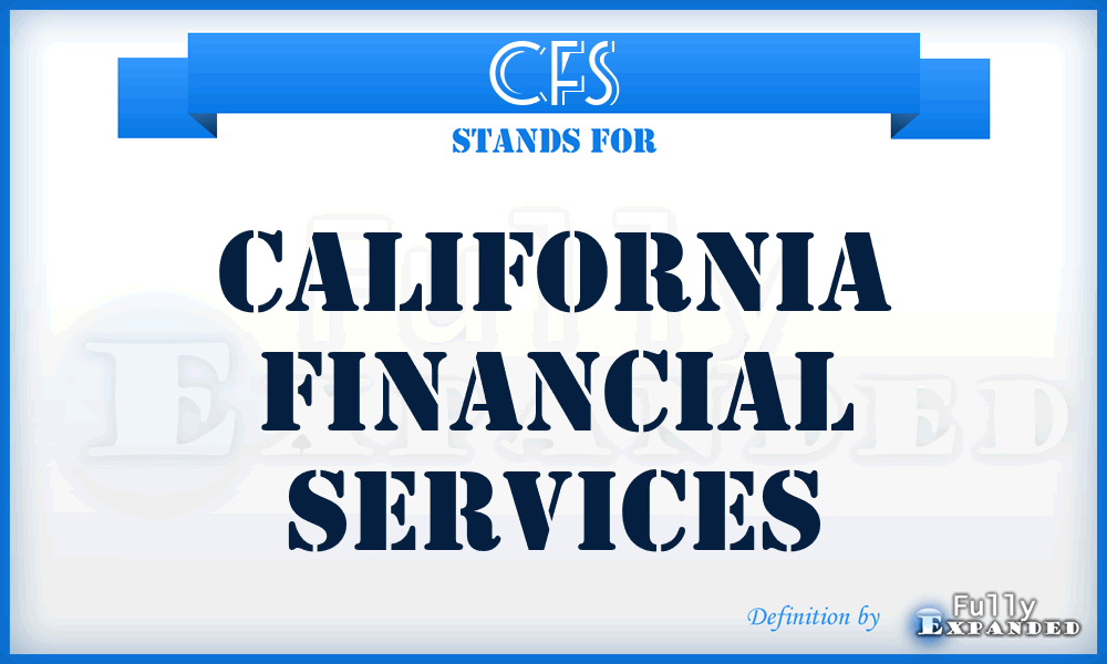 CFS - California Financial Services