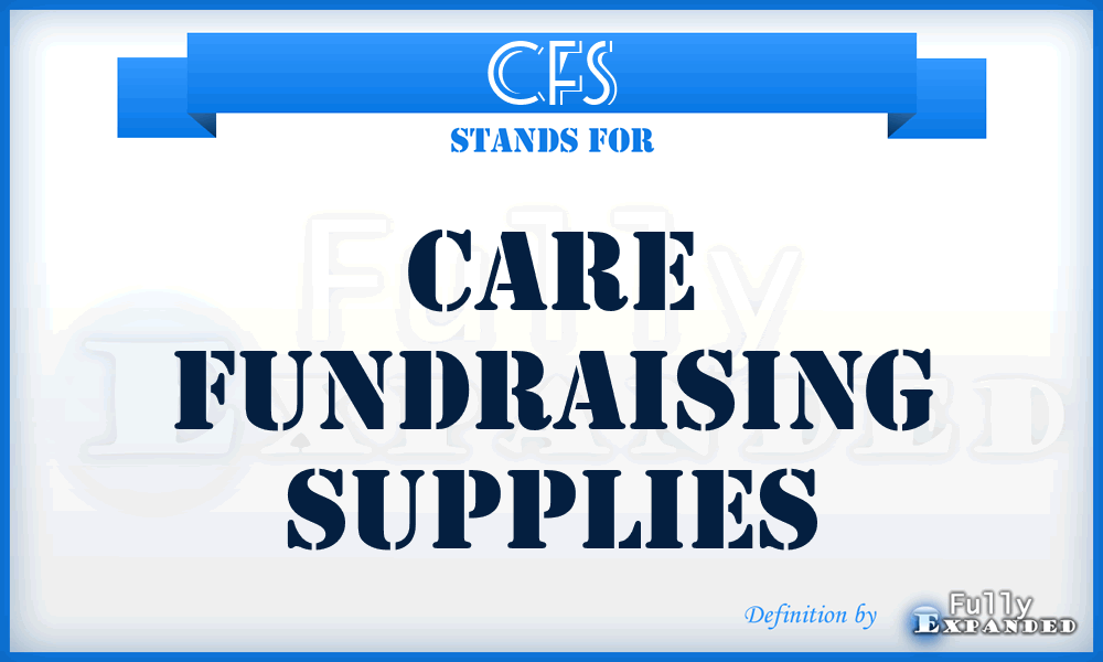 CFS - Care Fundraising Supplies