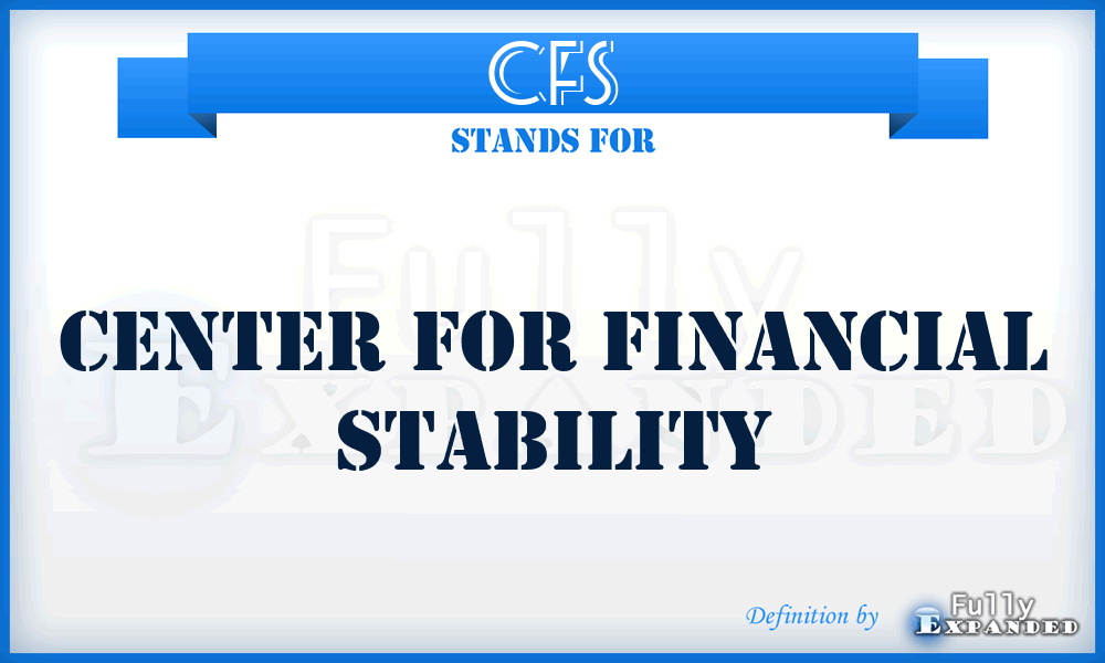 CFS - Center for Financial Stability