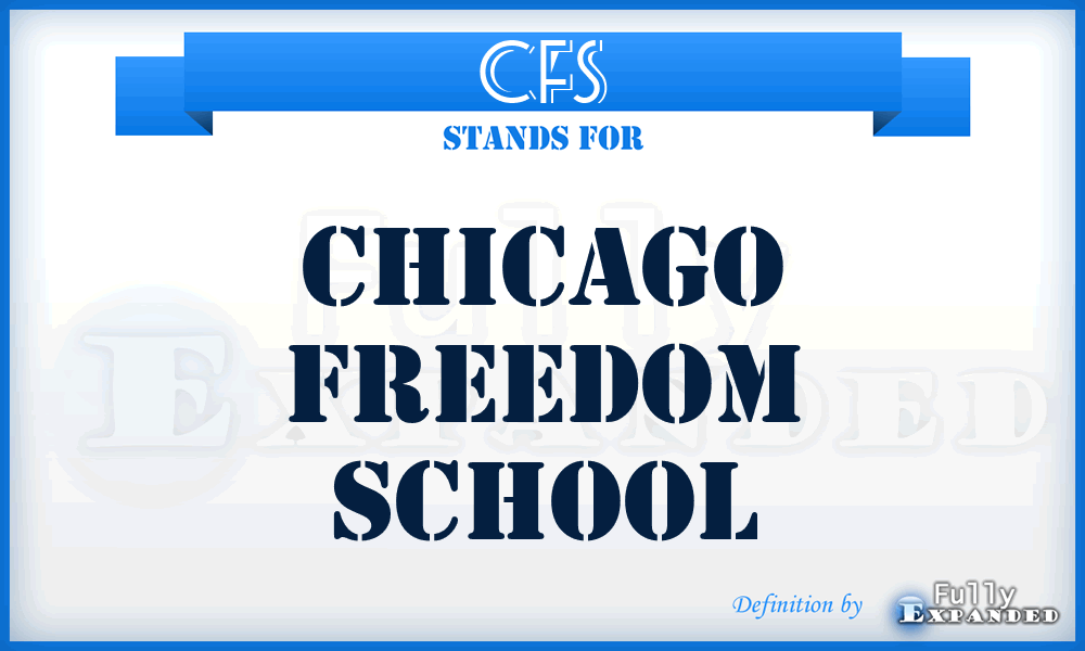 CFS - Chicago Freedom School