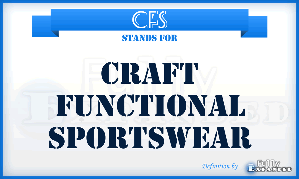 CFS - Craft Functional Sportswear