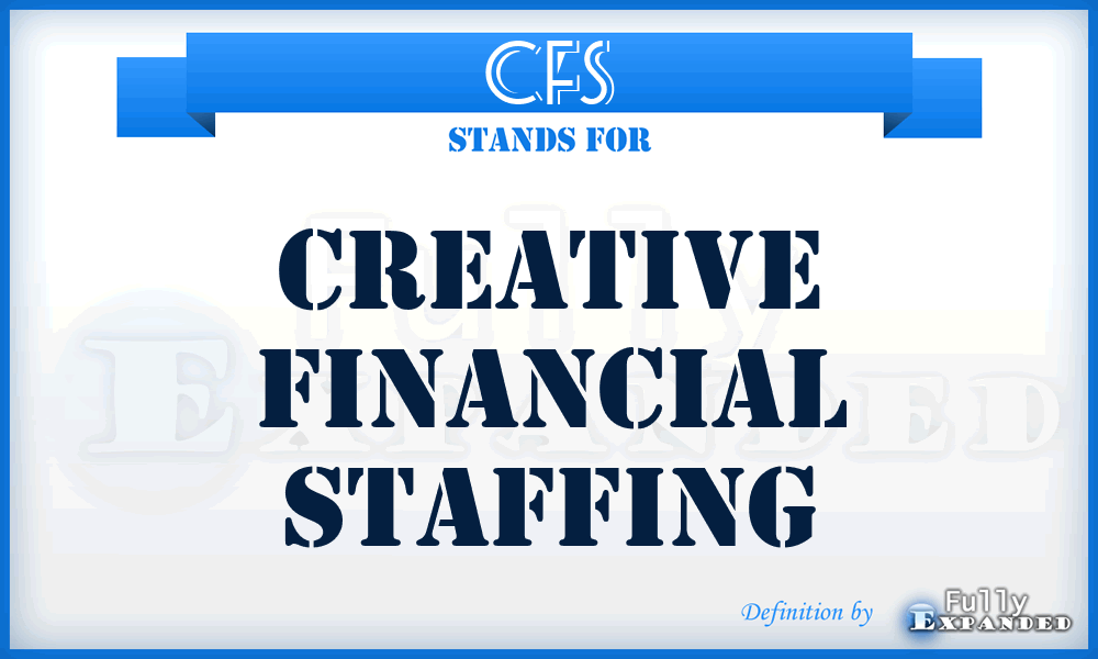 CFS - Creative Financial Staffing