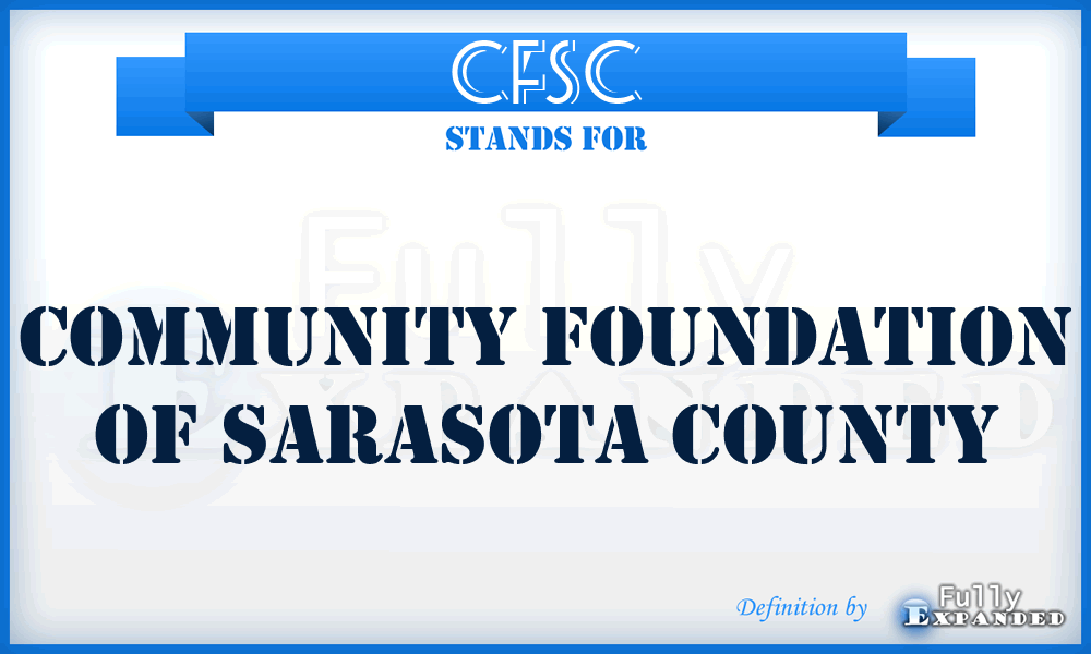 CFSC - Community Foundation of Sarasota County