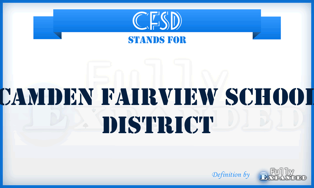 CFSD - Camden Fairview School District
