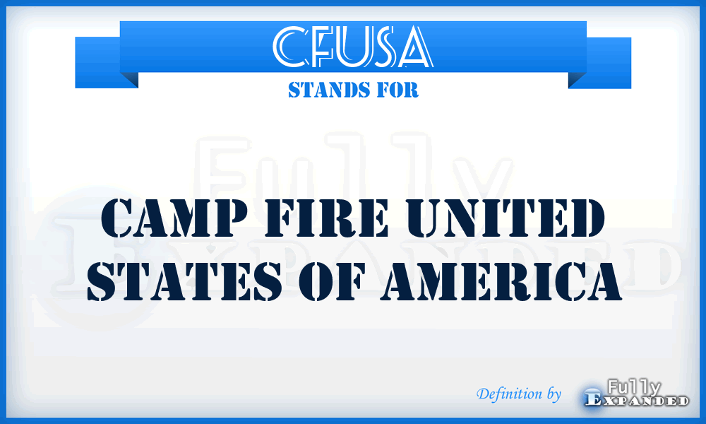 CFUSA - Camp Fire United States of America