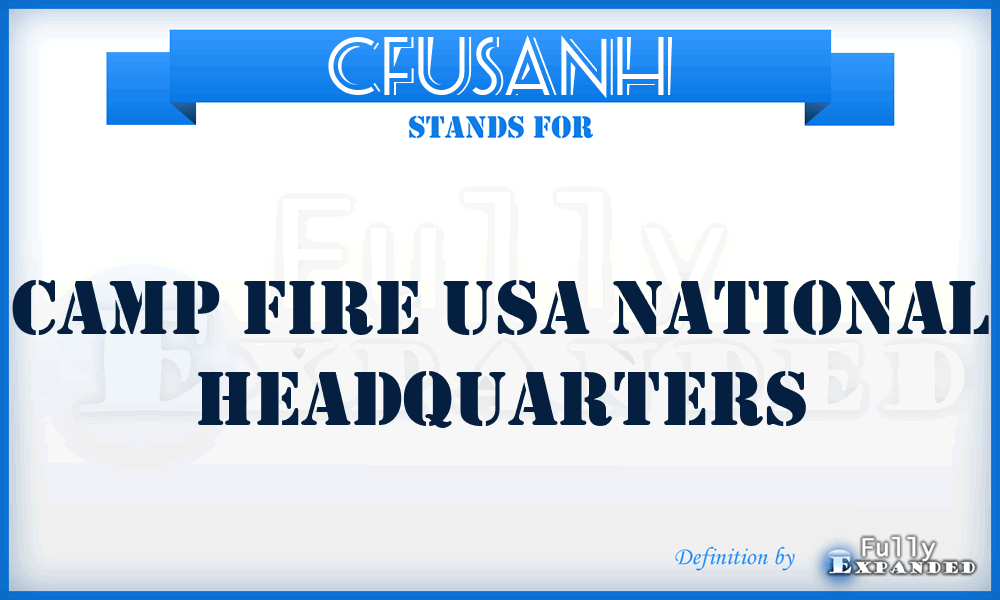 CFUSANH - Camp Fire USA National Headquarters