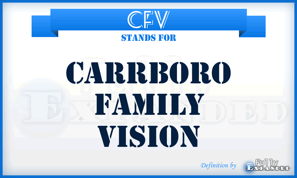 CFV - Carrboro Family Vision