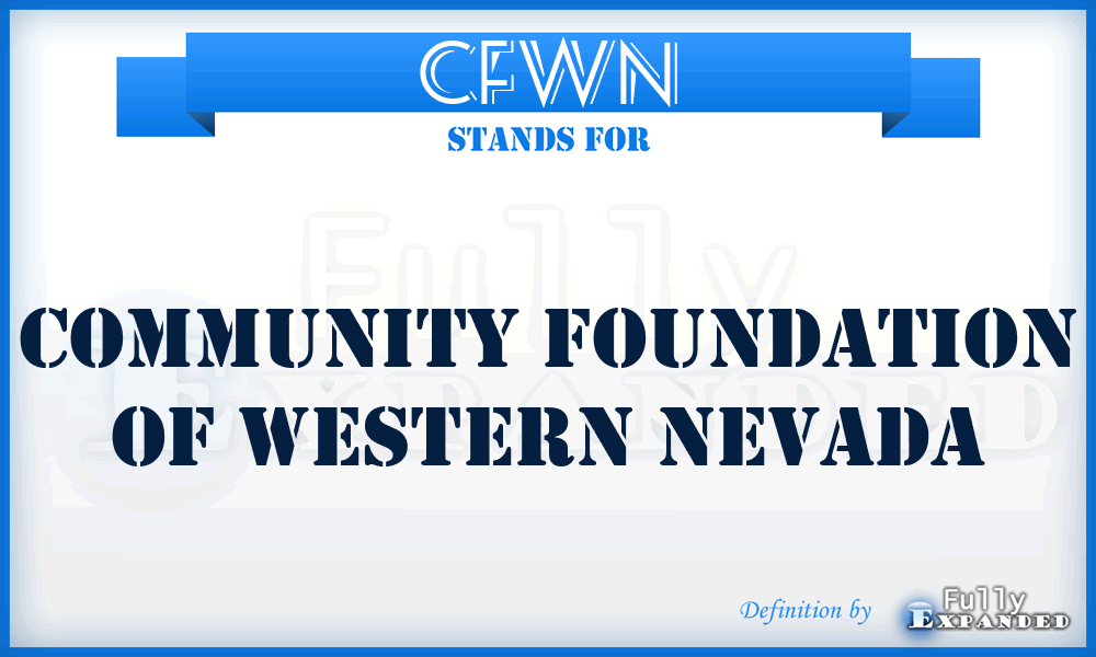 CFWN - Community Foundation of Western Nevada