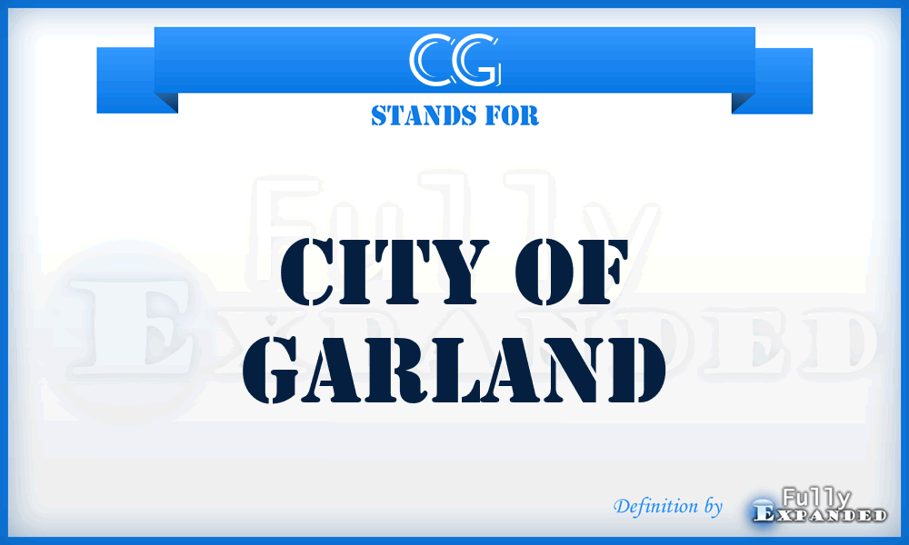 CG - City of Garland