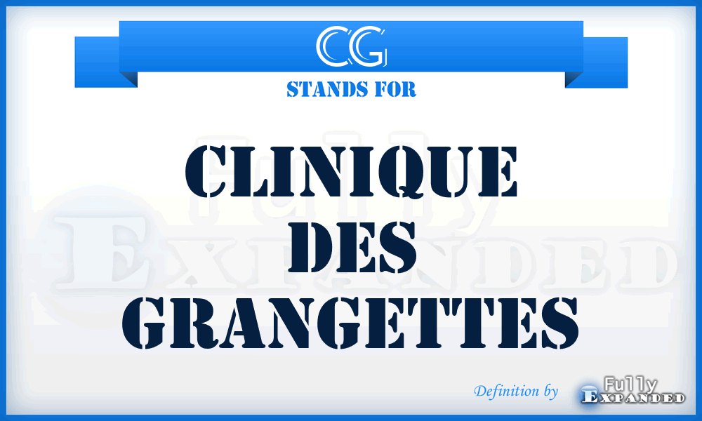 CG - Clinique des Grangettes