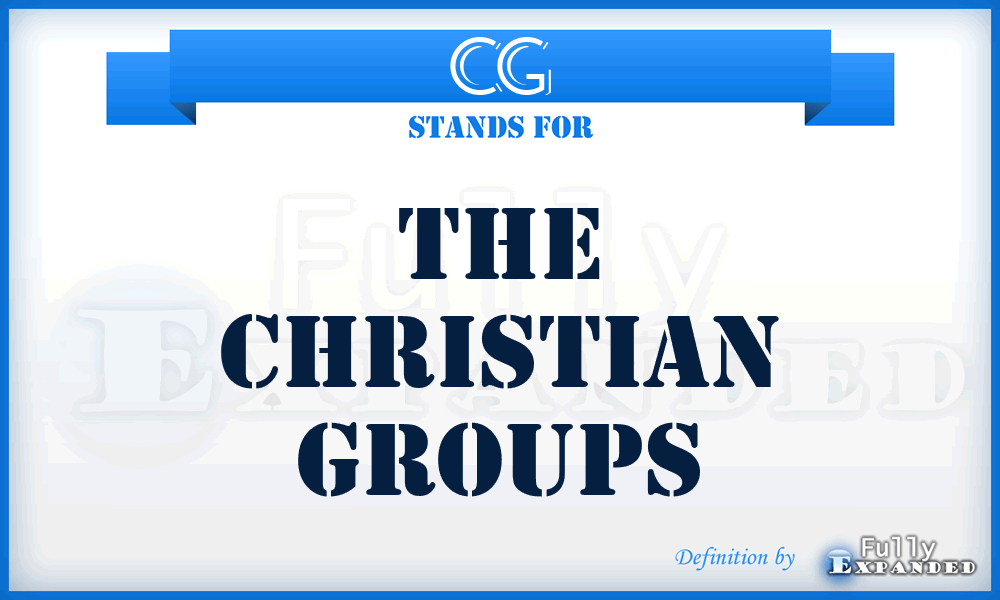CG - The Christian Groups