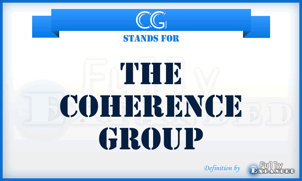 CG - The Coherence Group