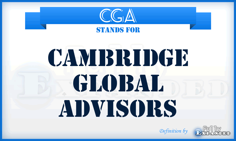 CGA - Cambridge Global Advisors