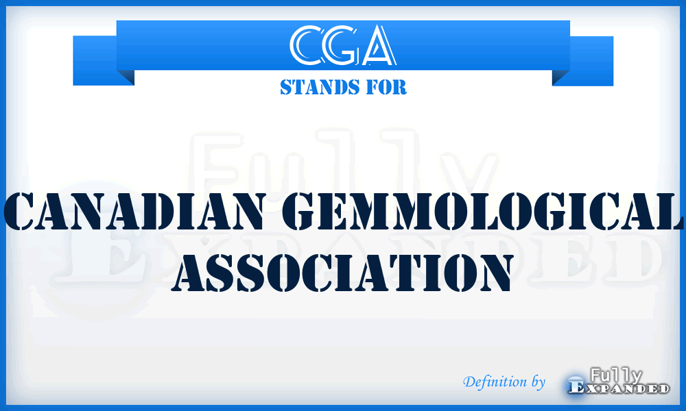 CGA - Canadian Gemmological Association
