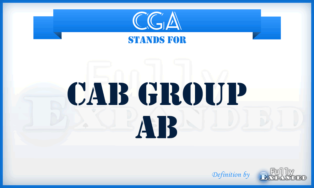 CGA - Cab Group Ab