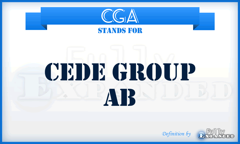 CGA - Cede Group Ab