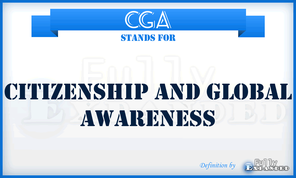 CGA - Citizenship and Global AWAREness