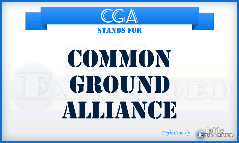 CGA - Common Ground Alliance