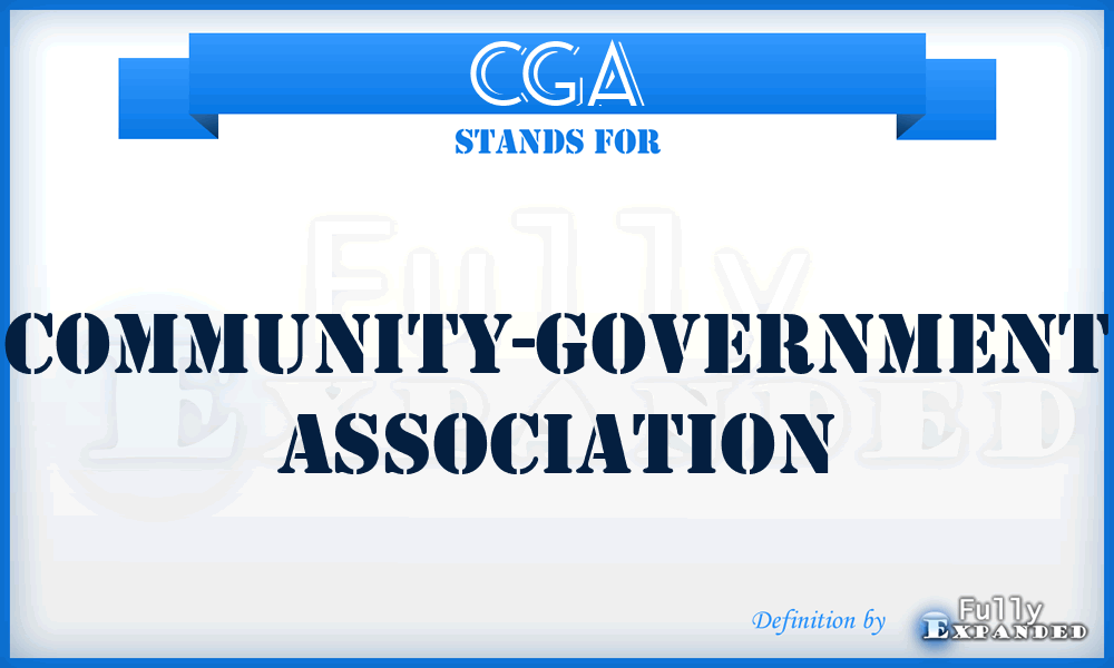 CGA - Community-Government Association