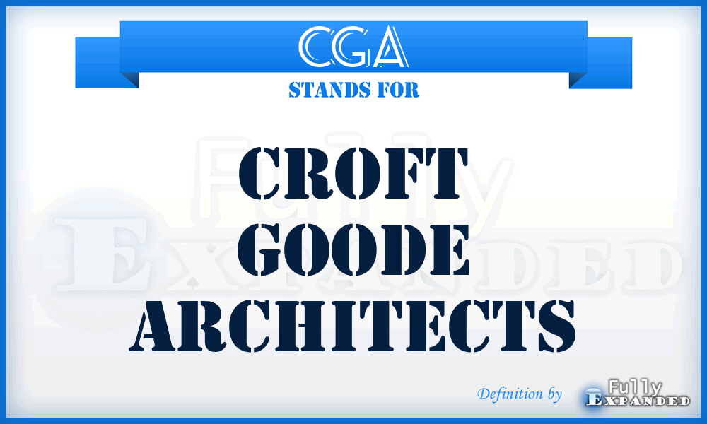 CGA - Croft Goode Architects