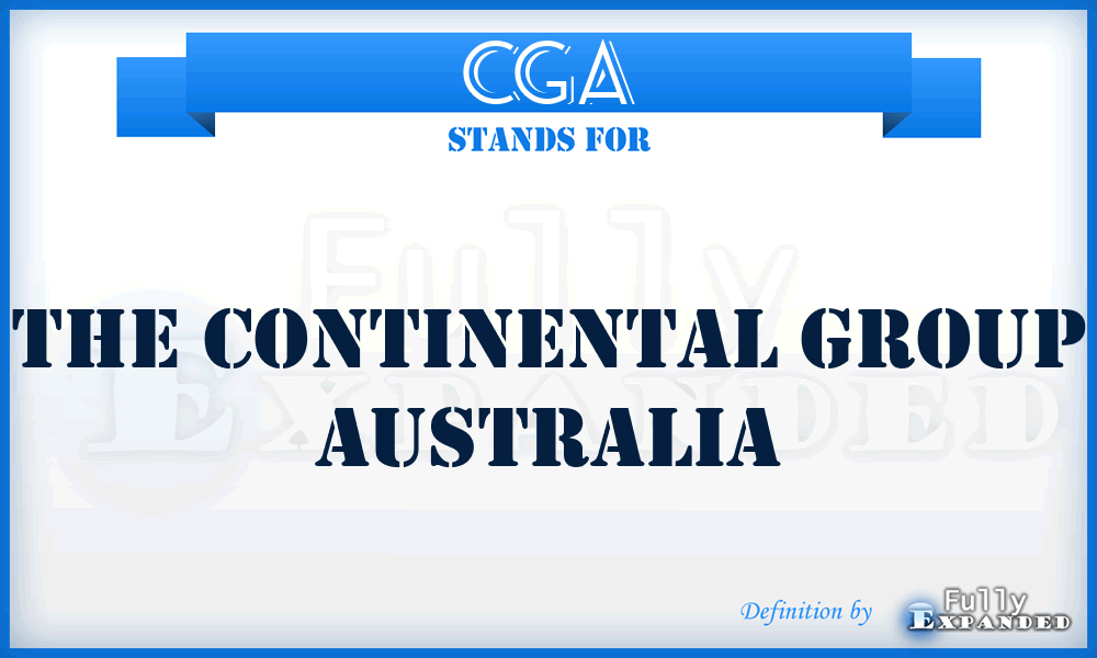 CGA - The Continental Group Australia