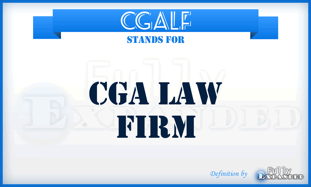 CGALF - CGA Law Firm