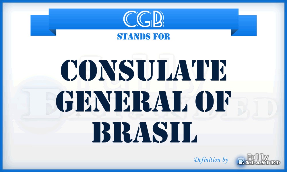 CGB - Consulate General of Brasil