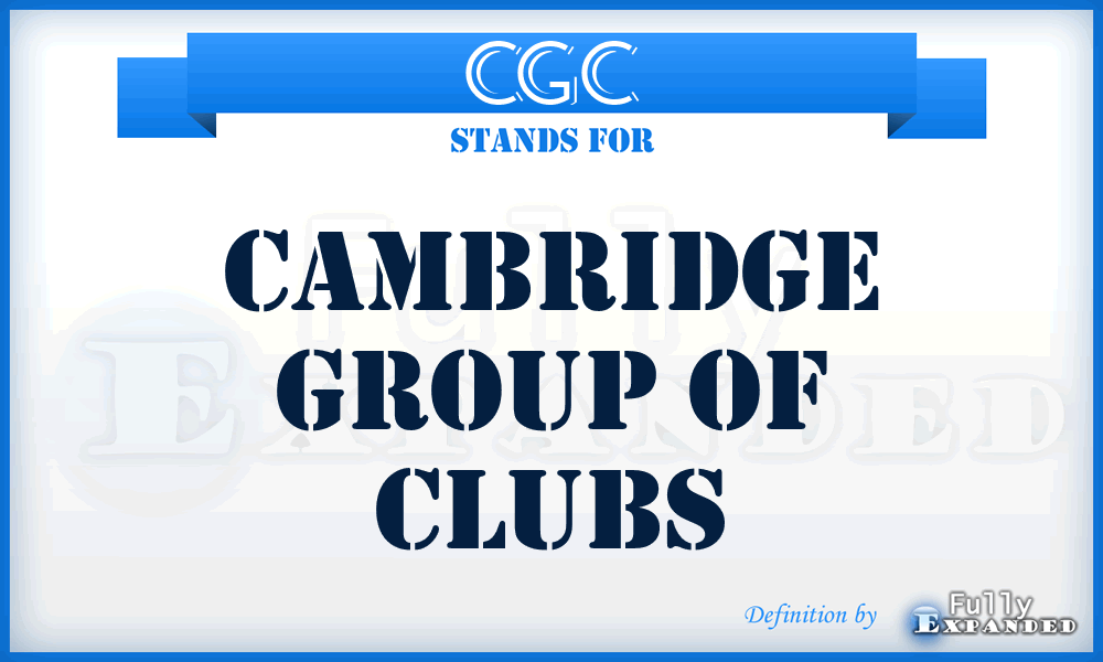 CGC - Cambridge Group of Clubs