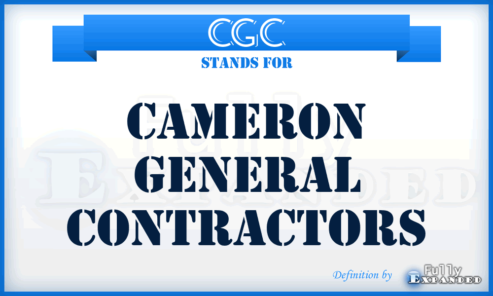CGC - Cameron General Contractors