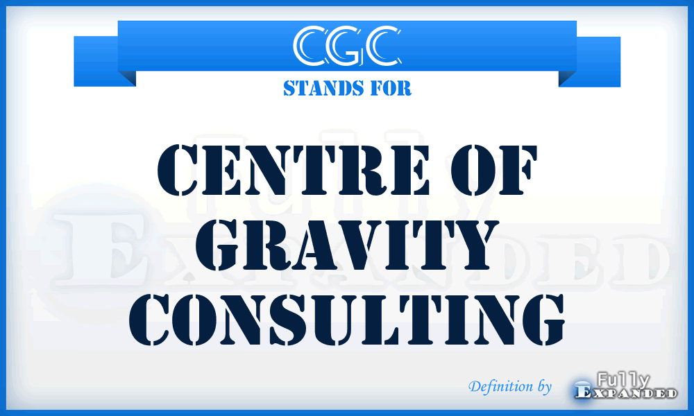 CGC - Centre of Gravity Consulting