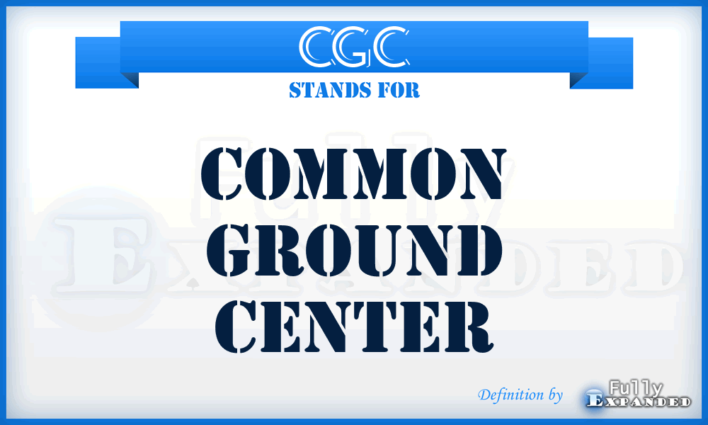 CGC - Common Ground Center