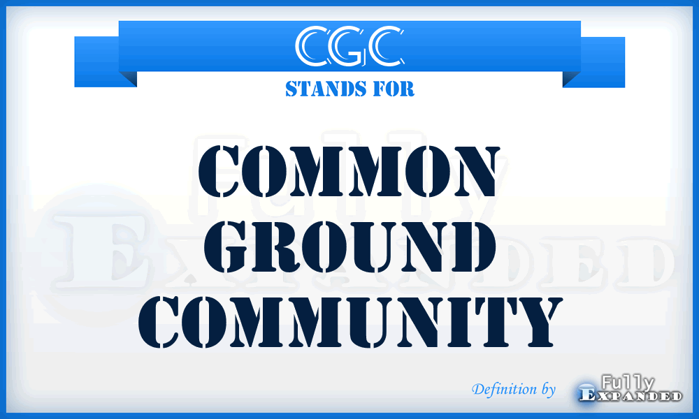 CGC - Common Ground Community