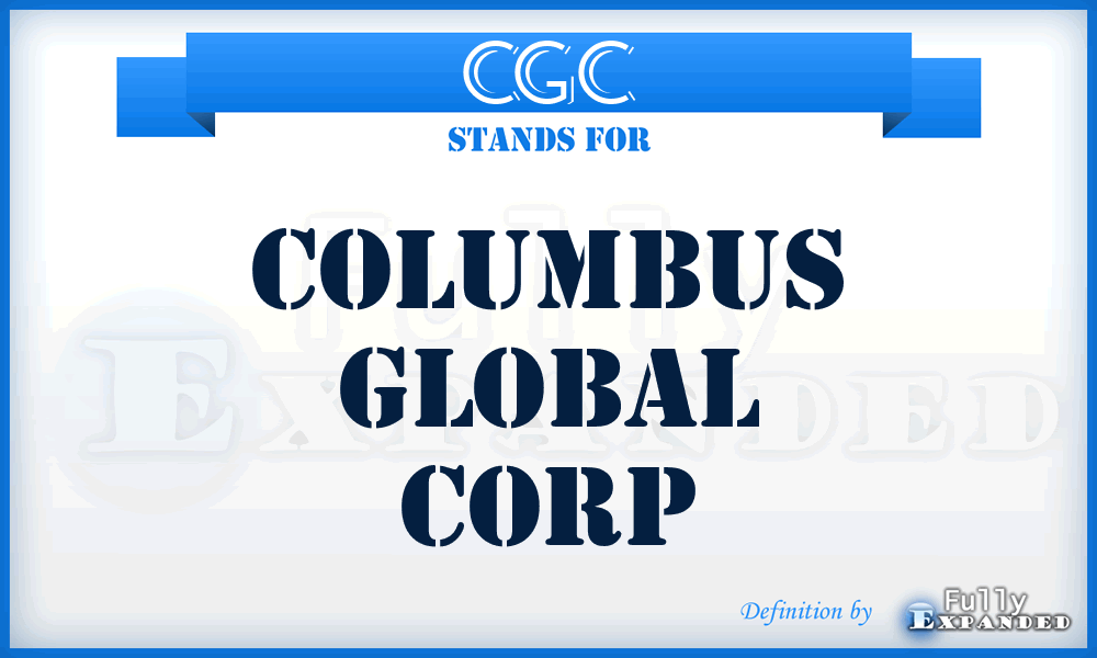 CGC - Columbus Global Corp