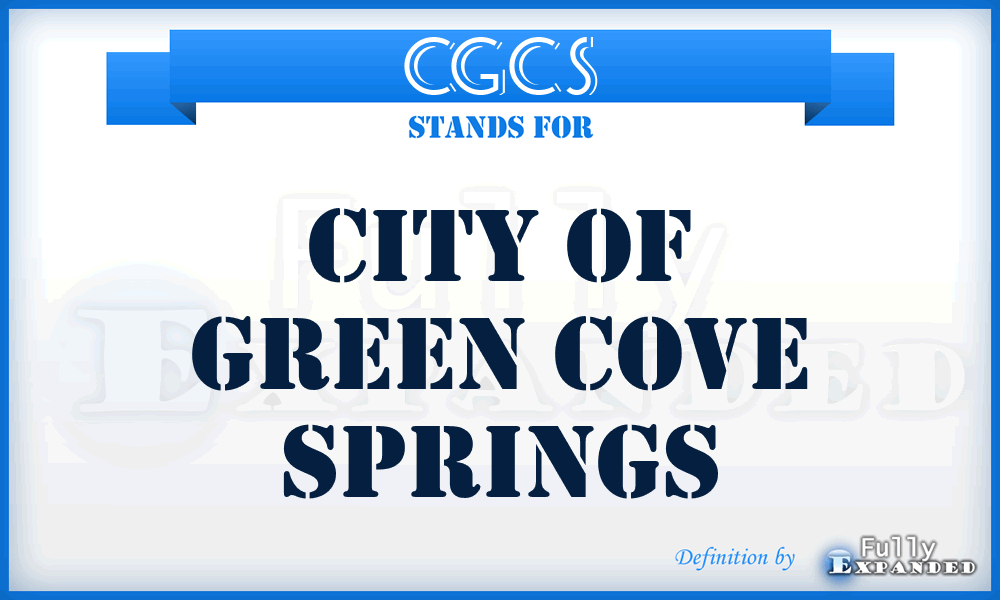 CGCS - City of Green Cove Springs