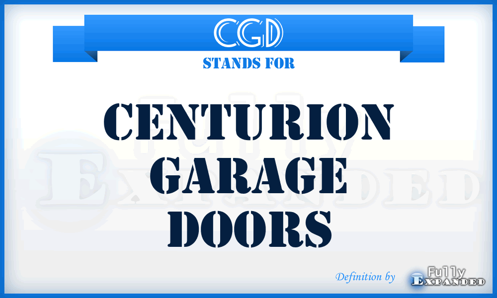 CGD - Centurion Garage Doors