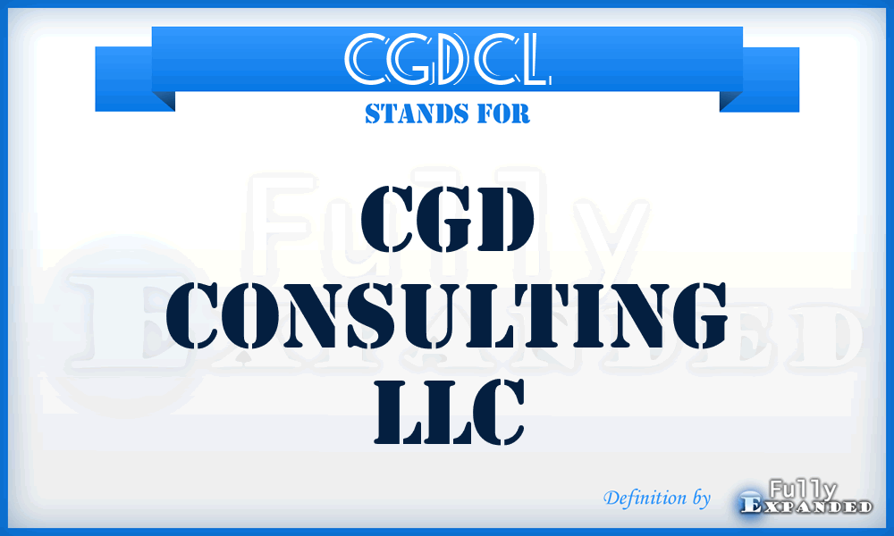 CGDCL - CGD Consulting LLC