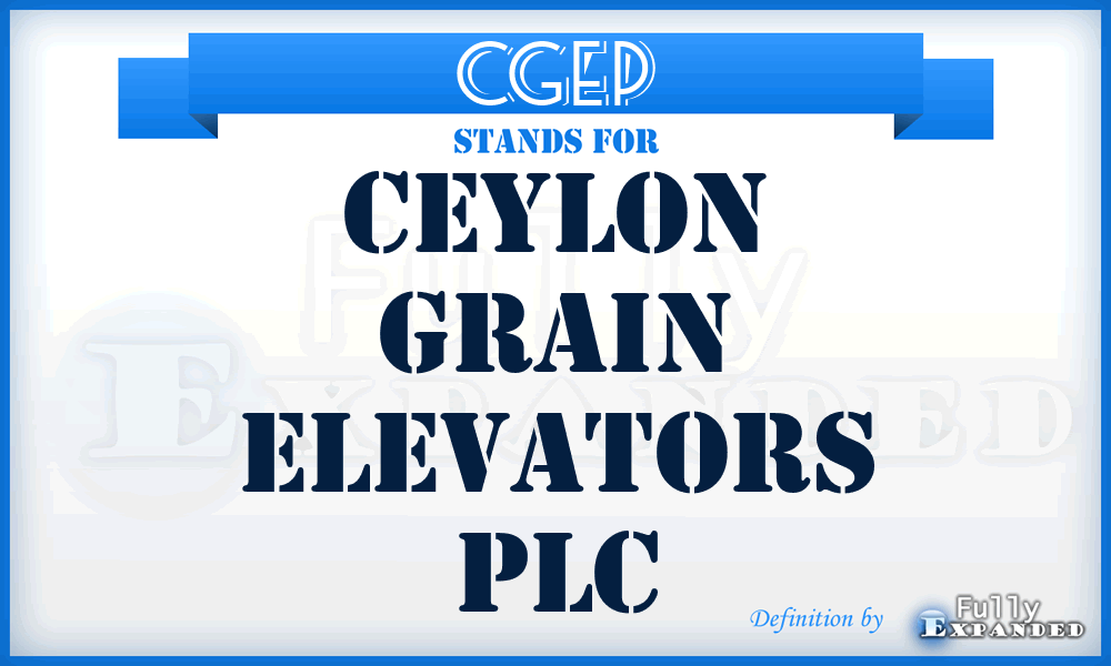 CGEP - Ceylon Grain Elevators PLC