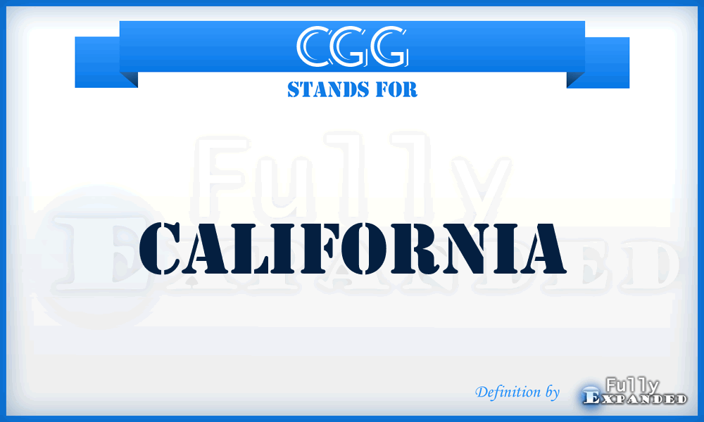 CGG - California