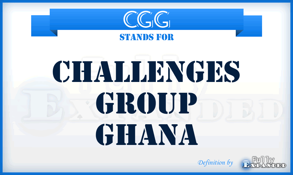 CGG - Challenges Group Ghana