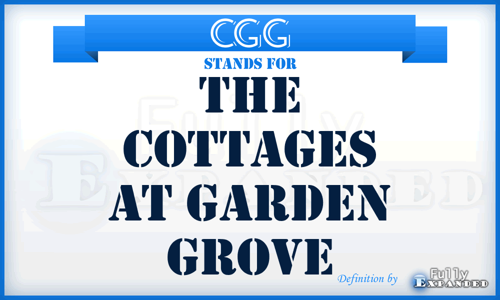 CGG - The Cottages at Garden Grove