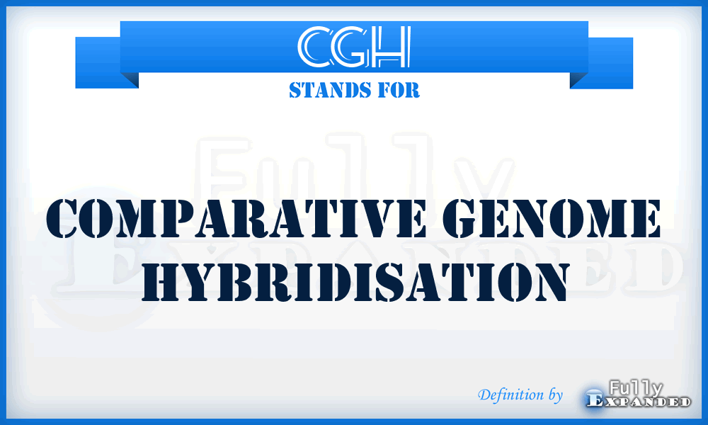 CGH - Comparative Genome Hybridisation