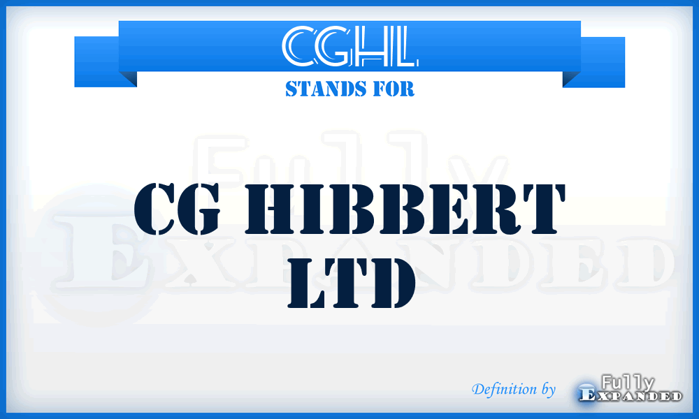 CGHL - CG Hibbert Ltd
