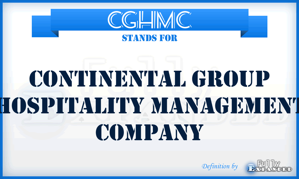 CGHMC - Continental Group Hospitality Management Company