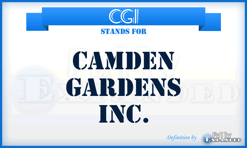 CGI - Camden Gardens Inc.