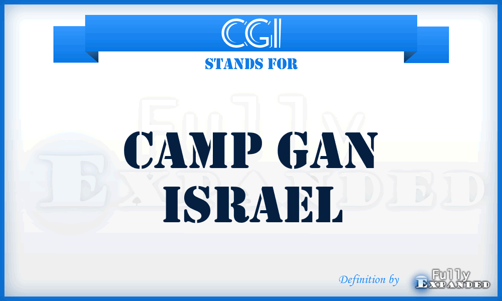 CGI - Camp Gan Israel