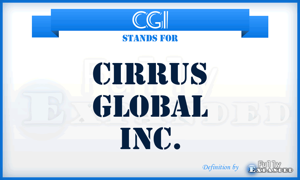 CGI - Cirrus Global Inc.