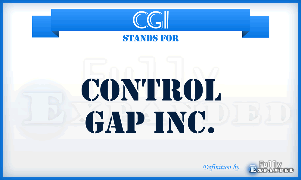 CGI - Control Gap Inc.